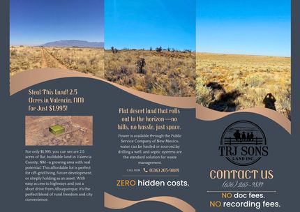 Undeveloped Land for sale in Valencia County, New Mexico