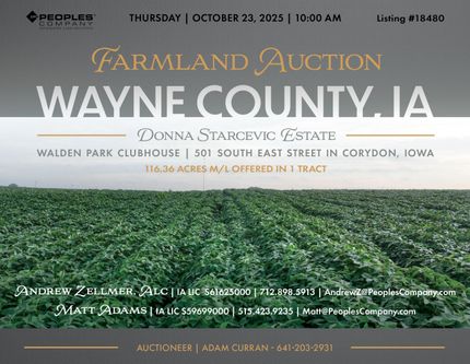 Land in Wayne County, Iowa