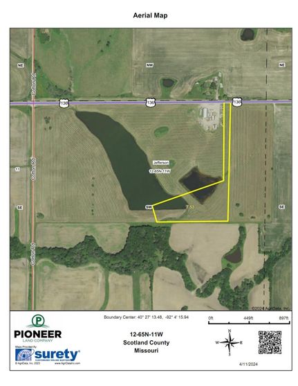 Farm and Ranch for sale in Scotland County, Missouri
