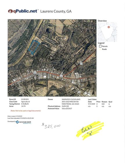 Land for sale in Laurens County, Georgia