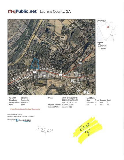 Land for sale in Laurens County, Georgia