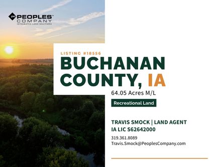 Land for sale in Buchanan County, Iowa