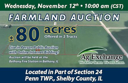 Farm and Ranch for sale in Shelby County, Illinois