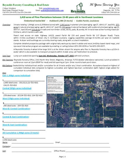 Timberland Property for sale in Caddo Parish, Louisiana