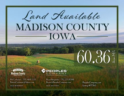 Land for sale in Madison County, Iowa