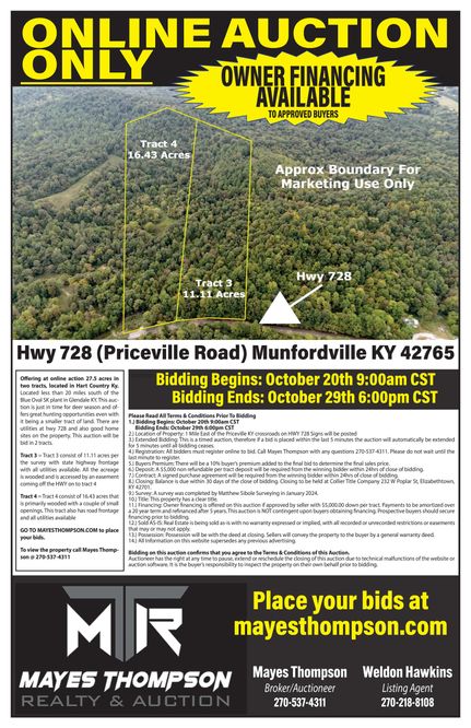 Timberland Property for sale in Hart County, Kentucky