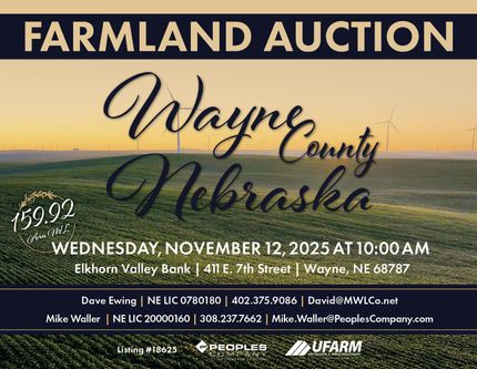 Land for sale in Wayne County, Nebraska