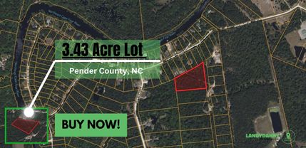 Land for sale in Pender County, North Carolina