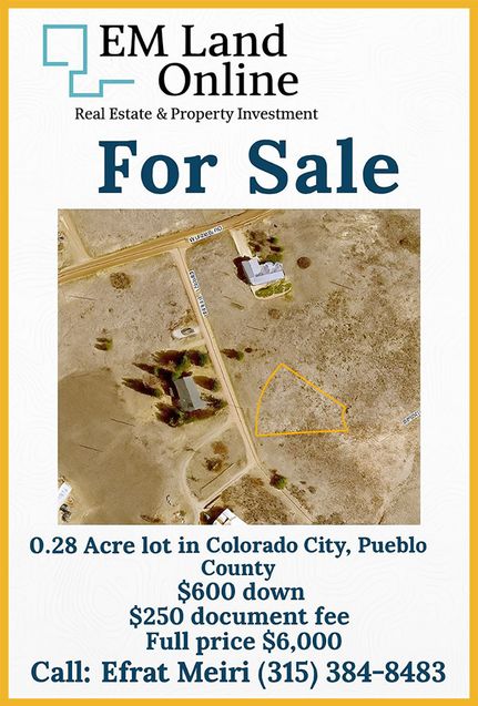 Homesite for sale in Pueblo County, Colorado