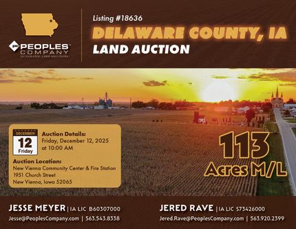 Farm and Ranch for sale in Delaware County, Iowa