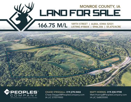 Land for sale in Monroe County, Iowa