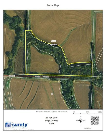 Land for sale in Page County, Iowa