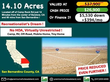 Undeveloped Land for sale in San Bernardino County, California