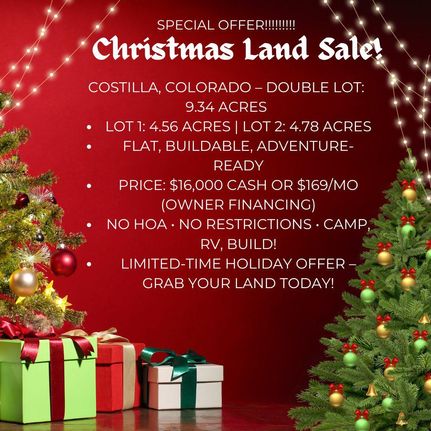 Land for sale in Costilla County, Colorado