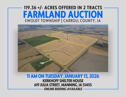 Farm and Ranch for sale in Carroll County, Iowa