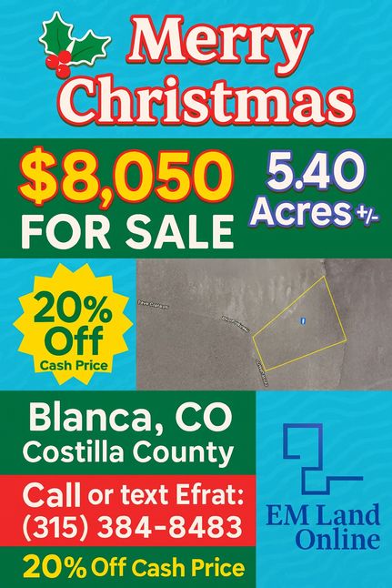 Land for sale in Costilla County, Colorado