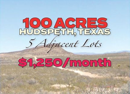 Land for sale in Hudspeth County, Texas
