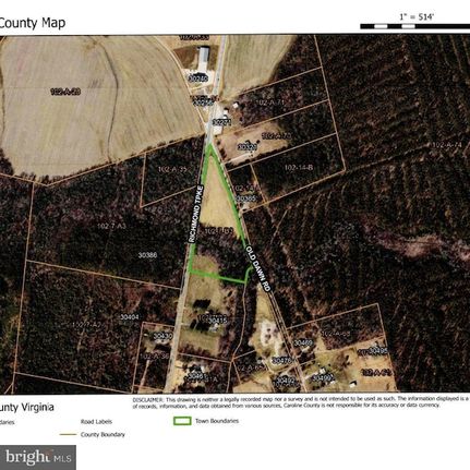 Land for sale in Caroline County, Virginia