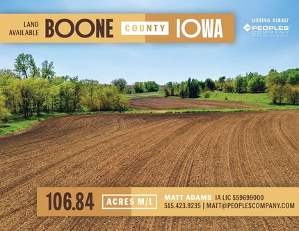 Land for sale in Boone County, Iowa