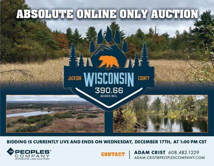Land for sale in Jackson County, Wisconsin