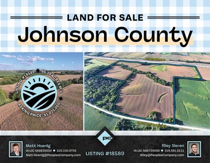 Land for sale in Johnson County, Iowa