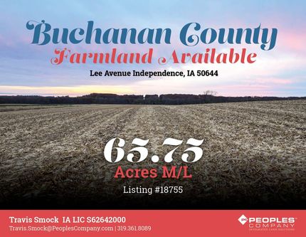 Land for sale in Buchanan County, Iowa