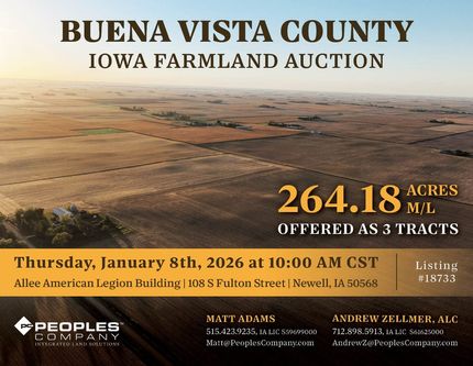 Land for sale in Buena Vista County, Iowa