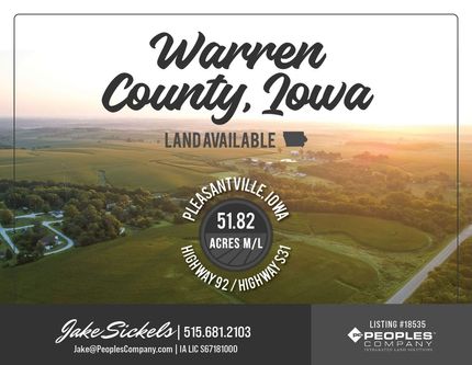 Land for sale in Warren County, Iowa