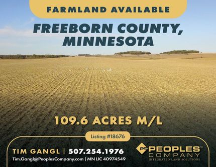 Land for sale in Freeborn County, Minnesota
