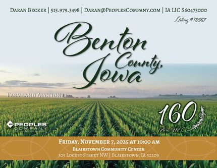 Farm and Ranch for sale in Benton County, Iowa