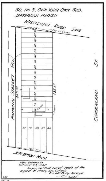 Land for sale in Jefferson Parish, Louisiana