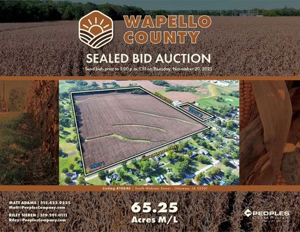 Land for sale in Wapello County, Iowa