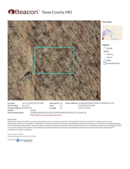 Land for sale in Taney County, Missouri