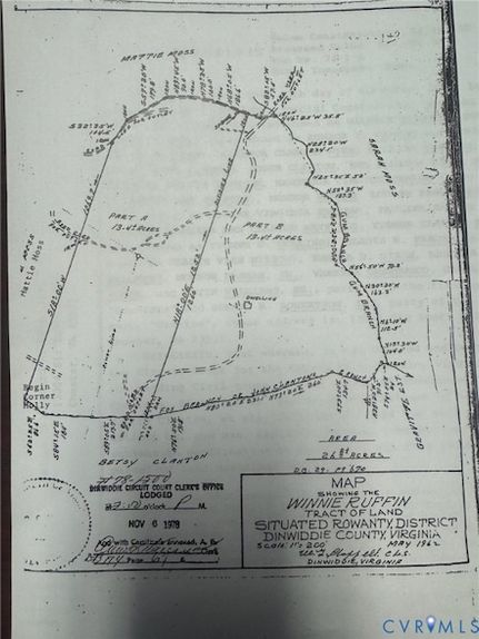 Land for sale in Dinwiddie County, Virginia