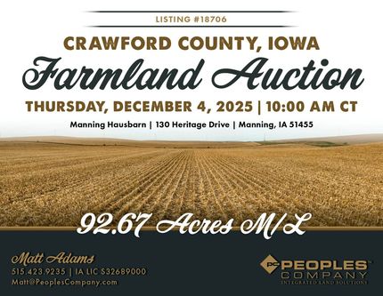 Undeveloped Land for sale in Crawford County, Iowa