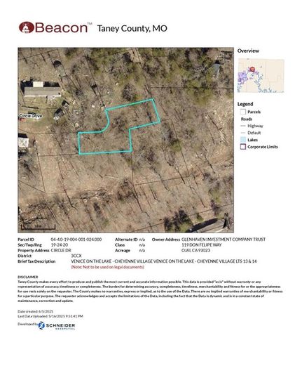 Land for sale in Taney County, Missouri