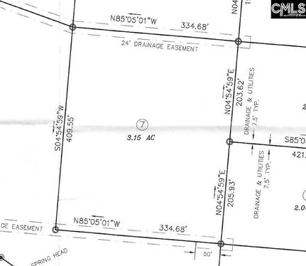 Land for sale in Lexington County, South Carolina
