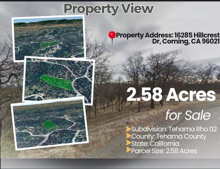 Land for sale in Tehama County, California