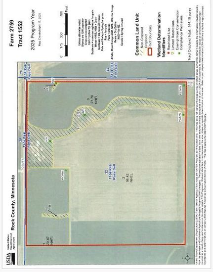 Land for sale in Rock County, Minnesota