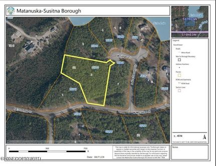 Homesite for sale in Matanuska-Susitna Borough, Alaska
