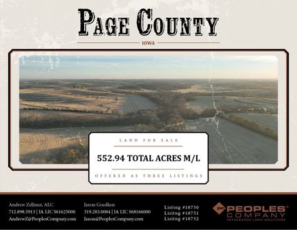 Land for sale in Page County, Iowa