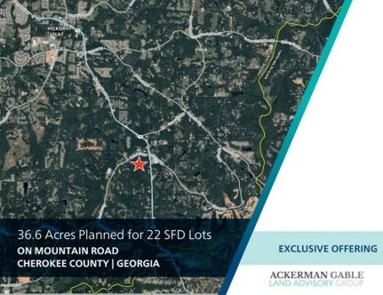 Land for sale in Cherokee County, Georgia