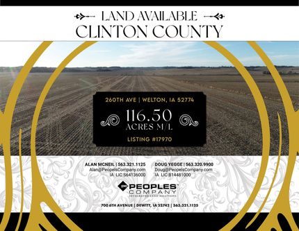 Undeveloped Land for sale in Clinton County, Iowa
