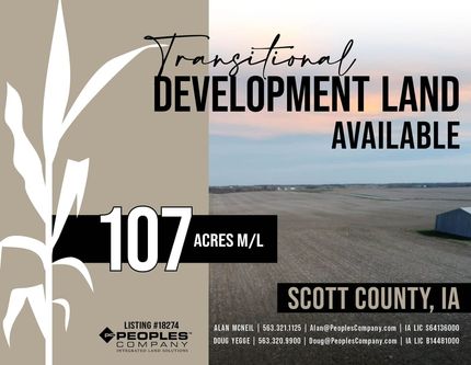 Land for sale in Scott County, Iowa