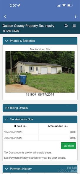 Land for sale in Gaston County, North Carolina