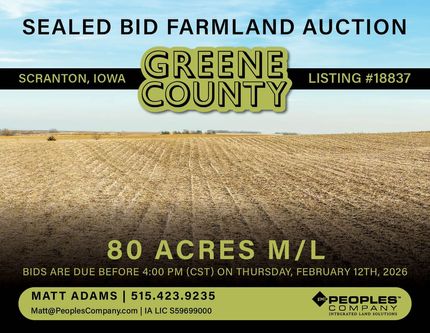 Farm and Ranch for sale in Greene County, Iowa