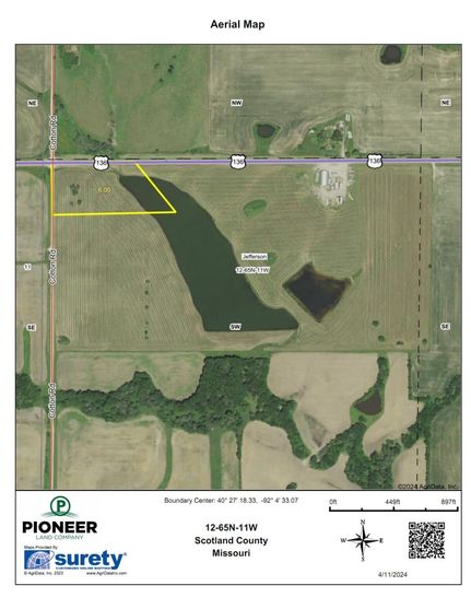 Undeveloped Land for sale in Scotland County, Missouri