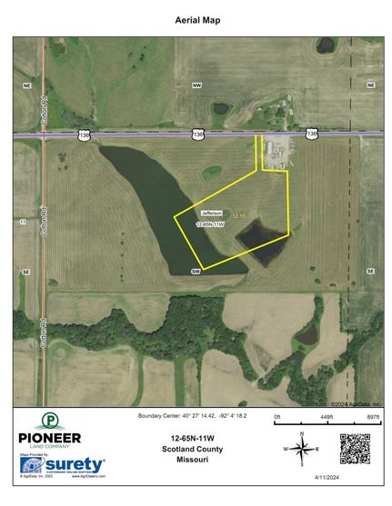 Undeveloped Land for sale in Scotland County, Missouri