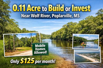 Homesite for sale in Pearl River County, Mississippi