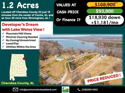 Land for sale in Cherokee County, Alabama